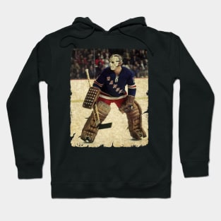 Ed Giacomin, 1970 in New York Rangers Hoodie